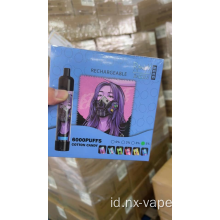 Penjualan panas fumot randm dazzle 6000 puffs nic